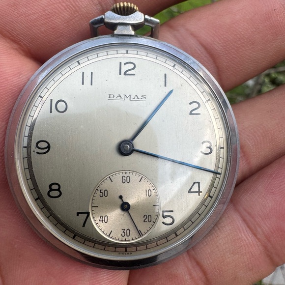 Rare Antique Beguelin & Co. Damas Silver 15 jewel Pocket Watch 🔥